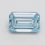 1.00 Ct. Fancy Intense Blue Emerald Lab Grown Diamond