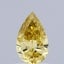 0.40 Ct. Fancy Intense Yellow Pear Lab Grown Diamond