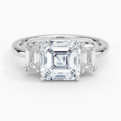 Luxe Rhiannon Three Stone Diamond Ring - Brilliant Earth