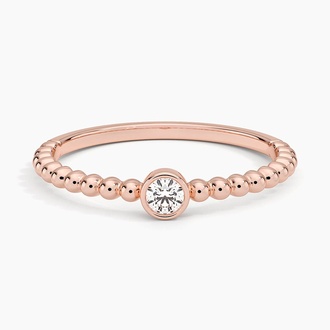 Lab Diamond Bubble Solitaire Ring
