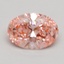 1.00 Ct. Fancy Intense Pink Oval Lab Grown Diamond
