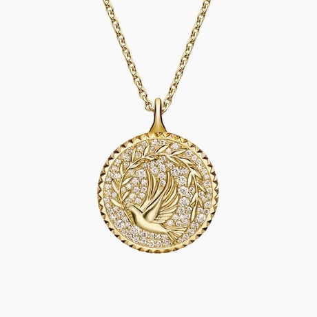 Jane Goodall Lab Diamond Peace Medallion