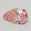 0.70 Ct. Fancy Intense Pink Pear Lab Grown Diamond