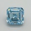 10.53 Ct. Fancy Vivid Blue Asscher Lab Grown Diamond
