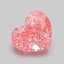 1.08 Ct. Fancy Vivid Pink Heart Lab Grown Diamond