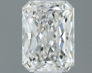 Radiant diamond — real photo