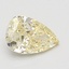 1.00 Ct. Fancy Yellow Pear Lab Grown Diamond