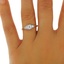 The Cayna Ring, smalltop view on a hand