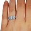 The Fia Ring, smallzoomed in top view on a hand