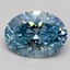 2.05 Ct. Fancy Vivid Blue Oval Lab Grown Diamond