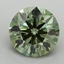 2.18 Ct. Fancy Vivid Green Round Lab Grown Diamond