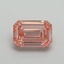 1.00 Ct. Fancy Intense Pink Emerald Lab Grown Diamond