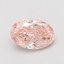 0.72 Ct. Fancy Vivid Pink Oval Lab Grown Diamond