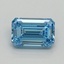 1.01 Ct. Fancy Vivid Blue Emerald Lab Grown Diamond