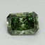 1.53 Ct. Fancy Vivid Green Radiant Lab Grown Diamond