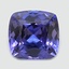 7.4x7.2mm  Bi-Color  Cushion   Tanzanite