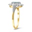 The Norina Ring, smalltop view on a hand