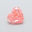 1.10 Ct. Fancy Vivid  Pink Heart Lab Grown Diamond
