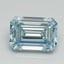 1.08 Ct. Fancy Intense Blue Emerald Lab Grown Diamond