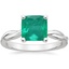 Platinum Twisted Vine Solitaire Ring, smalltop view