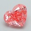 2.09 Ct. Fancy Vivid Pink Heart Lab Grown Diamond
