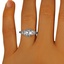 The Zora Ring, smalltop view on a hand