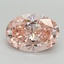 3.11 Ct. Fancy Vivid Pink Oval Lab Grown Diamond