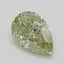 1.56 Ct. Fancy Grayish Greenish Yellow Pear Diamond