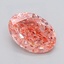 2.02 Ct. Fancy Pink Oval Lab Grown Diamond