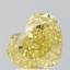 3.08 Ct. Fancy Intense Yellow Heart Lab Grown Diamond