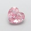 1.85 Ct. Fancy Intense  Pink Heart Lab Grown Diamond