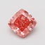 0.82 Ct. Fancy Vivid Pink Cushion Lab Grown Diamond