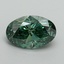 2.02 Ct. Fancy Vivid Pacific Green Oval Lab Grown Diamond