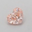 0.52 Ct. Fancy Intense Pink Heart Lab Grown Diamond