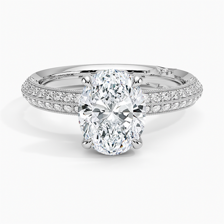 Diamond Knife Edge Ring