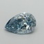 5.49 Ct. Fancy Vivid Blue Pear Lab Grown Diamond