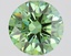 1.46 Ct. Fancy Vivid Green Round Lab Grown Diamond