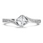 Custom Curved Compass Set Diamond Ring