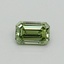 0.37 Ct. Fancy Vivid Green Emerald Lab Grown Diamond