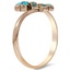 The Desi Ring, smalltop view on a hand