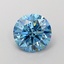 1.28 Ct. Fancy Vivid  Blue Round Lab Grown Diamond