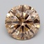 1.42 Ct. Light  Brown Round Lab Grown Diamond