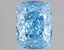 1.54 Ct. Fancy Vivid Blue Cushion Lab Grown Diamond