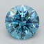 1.51 Ct. Fancy Vivid  Blue Round Lab Grown Diamond