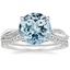 PT Aquamarine Petite Twisted Vine Contoured Diamond Bridal Set (1/3 ct. tw.), smalltop view