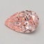 0.50 Ct. Fancy Vivid Pink Pear Lab Grown Diamond