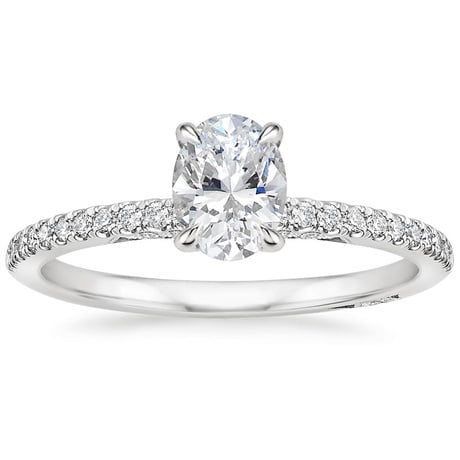 18K White Gold Simply Tacori Classic Diamond Bridal Set
