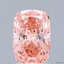 2.08 Ct. Fancy Vivid Pink Cushion Lab Grown Diamond