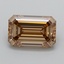 1.10 Ct. Fancy Light  Brown Emerald Lab Grown Diamond