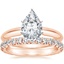 14K Rose Gold Six-Prong Classic Ring with Luxe Sienna Diamond Ring (5/8 ct. tw.)